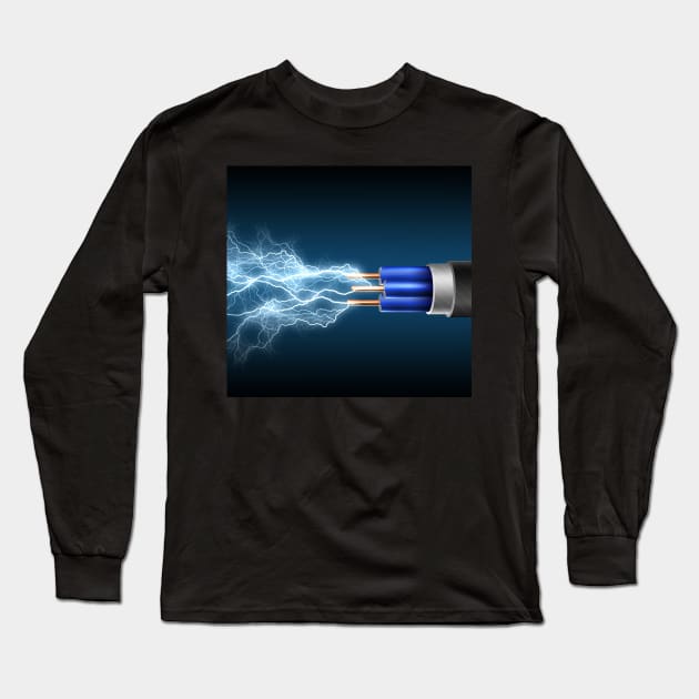 Electric Long Sleeve T-Shirt by NOMAD73